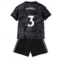 Arsenal Kieran Tierney #3 Fotballklær Bortedraktsett Barn 2022-23 Kortermet (+ korte bukser)